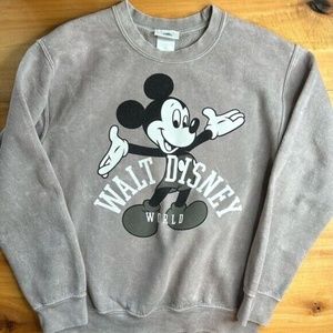 Disney Gray Mickey Mouse Sweatshirt